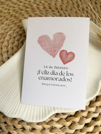 Tarjeta Dia de los enamorados