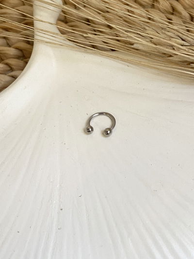 Piercing septum doble pelotitas 10mm