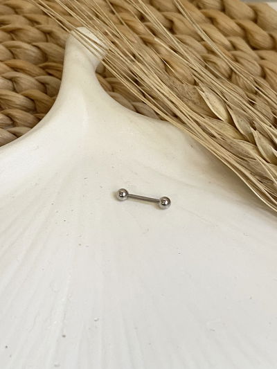 Piercing doble pelotitas 12mm