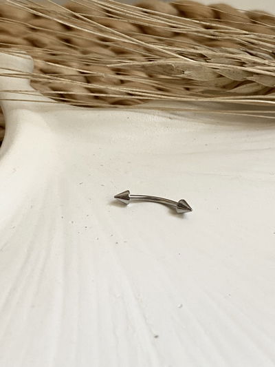 Piercing ceja doble punta 15mm