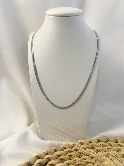 Cadena fina chata 2x55cm