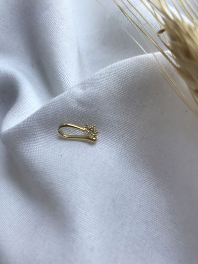 Cuff gancho mini dorado