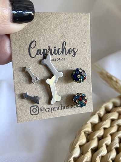 Set de 3 pares de aros (B)