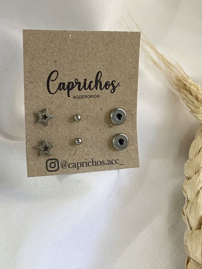 Set de 3 pares de aros (h)