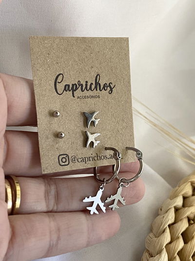 Set viajero de 3 pares de aros (f)