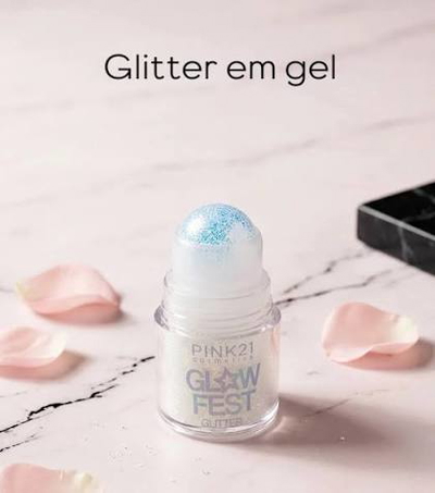 Glitter en gel de pink 21