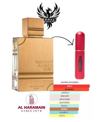 Decant Recargable - Haramain Amber Oud - Gold Edition 5 Ml