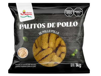 Palitos de pollo rebozado