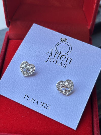 Aros corazón y árbol