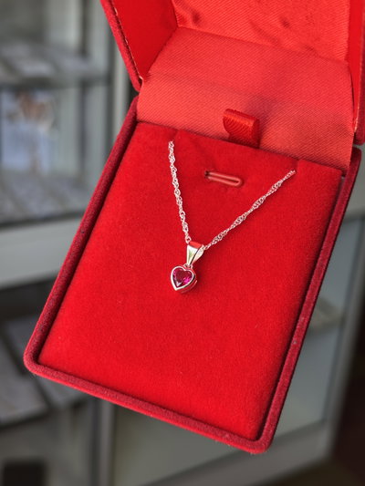Cadenita cubic corazón