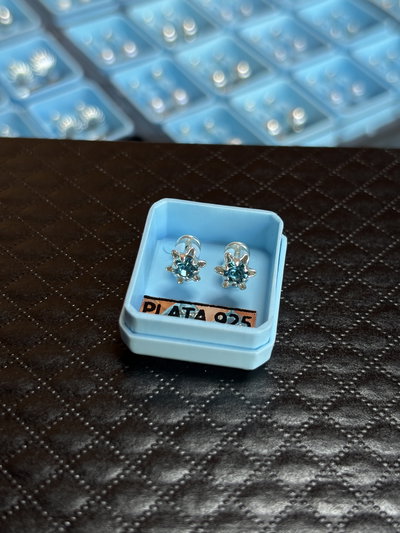 Abridores florcita turquesa 