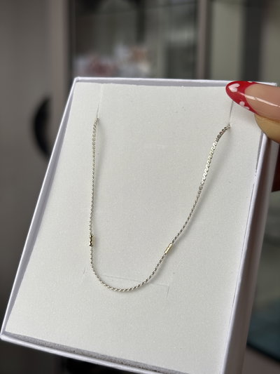 Cadena almendra maciza 