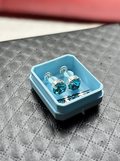 Abridores redondo grande turquesa 