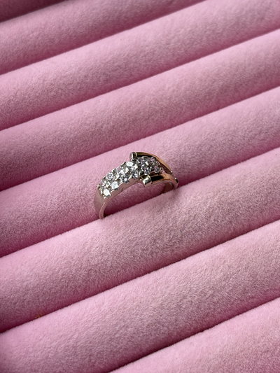 Anillo grande con microcubics