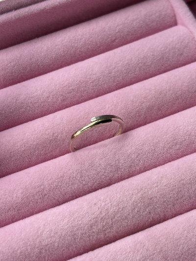 Cintillo plata y oro