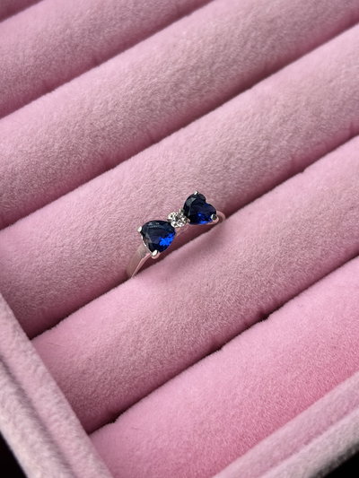 Anillo moño azul