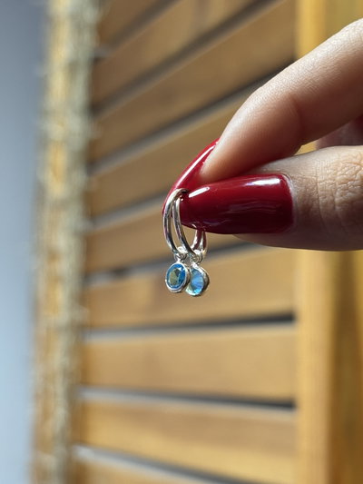 Argollas cubanas con colgante