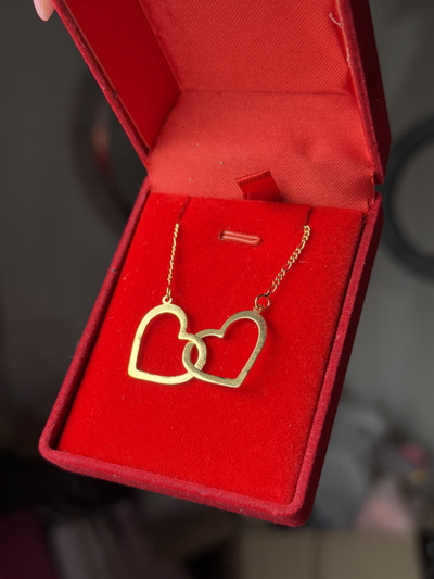 Gargantilla dos corazones