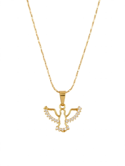 Cadena con dije Espíritu Santo brilloso