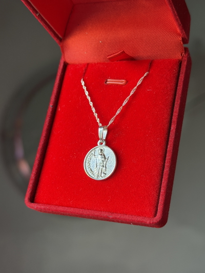 Conjunto de plata San Expedito