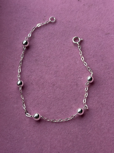 Pulsera 5 bolitas grandes
