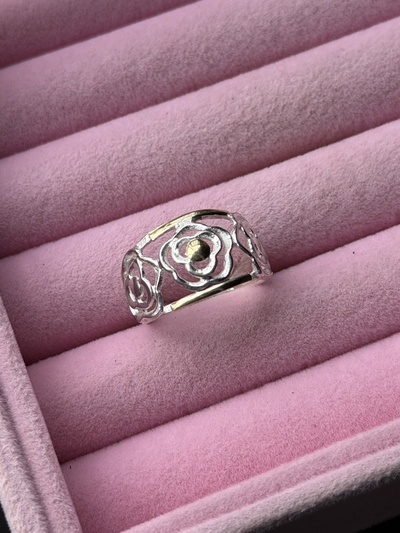 Anillo inflado flores