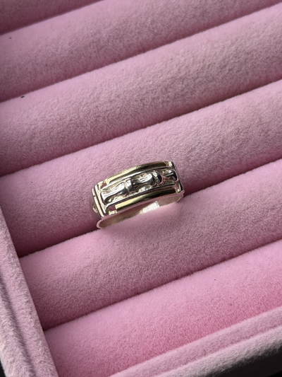 Anillo diseño rectangular grande