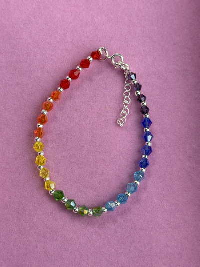 Pulsera cristal multicolor