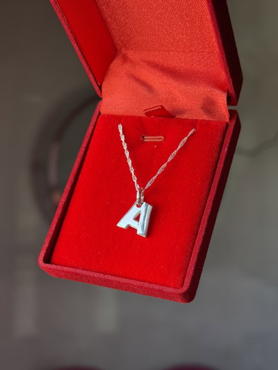 Conjunto de plata Inicial grande