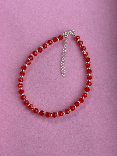 Pulsera cristal rojo