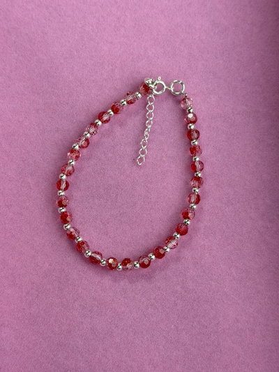 Pulsera cristal rojo 
