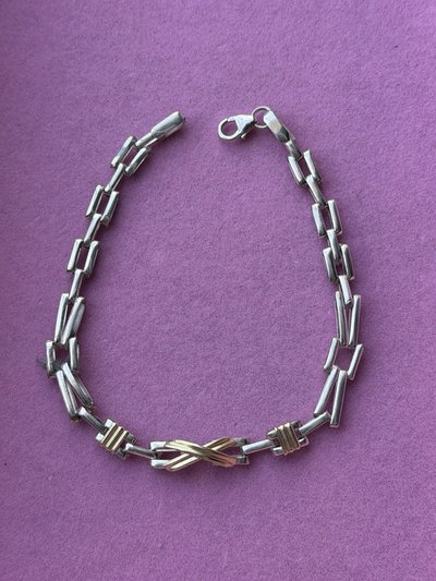 Pulsera Plata y Oro