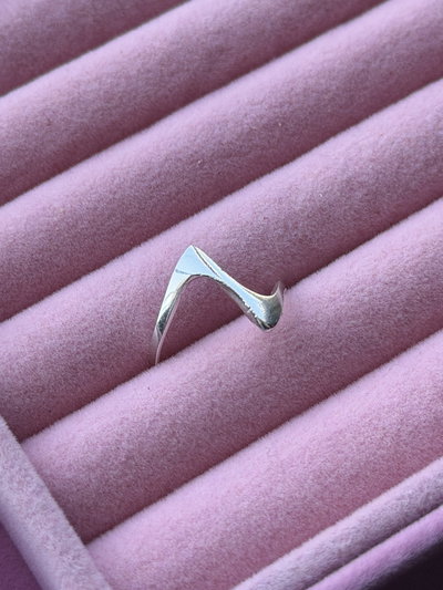 Anillo rayo liso