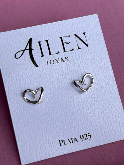Aros Corazoncito calado