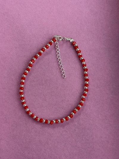 Pulsera cristal rojo 