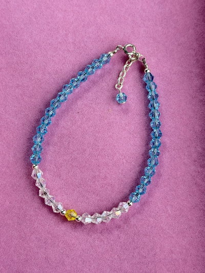 Pulsera cristal bandera