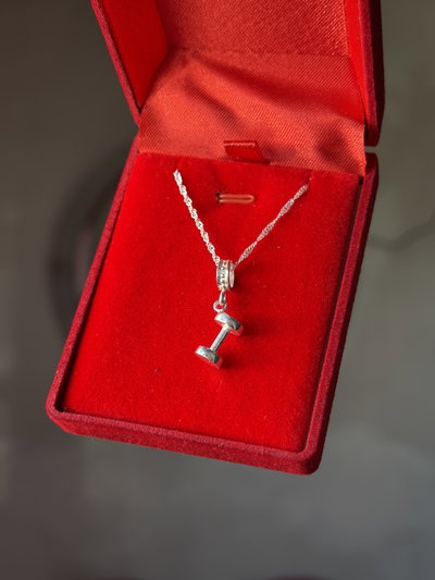 Conjunto de plata mancuerna
