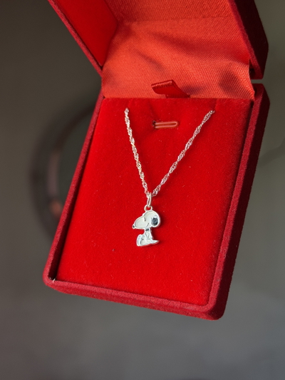 Conjunto de plata Snoopy mini
