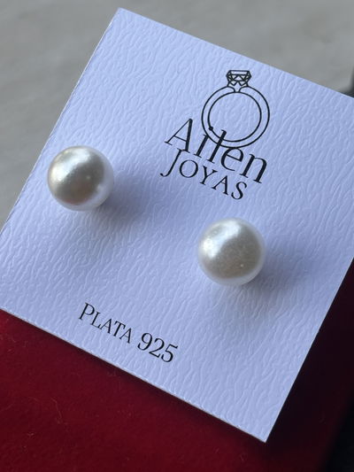 Aros perlas grandes