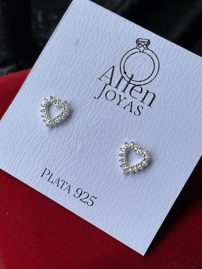 Aros corazón cubic