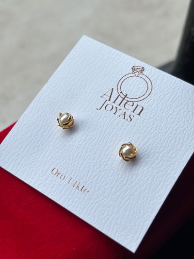 Aros perlas mini