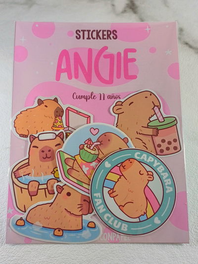 Sticker CAPIBARA Souvenir Pack x10