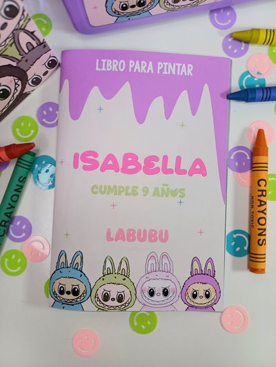 Libro para Pintar grande LABUBU Pack x10