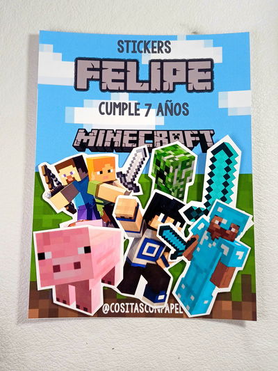 Sticker MINECRAFT Souvenir Pack x10