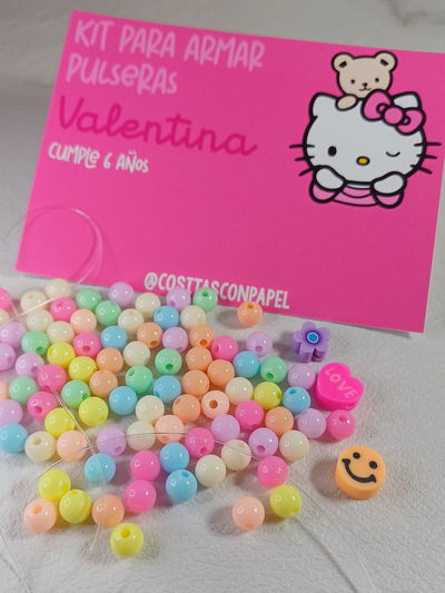 Kit Pulseras HELLO KITTY Pack x10