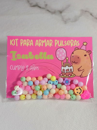 Kit Pulseras CAPIBARA Pack x10