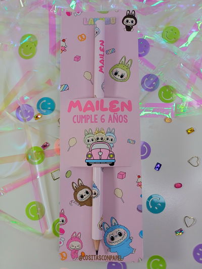 Lápiz Personalizado LABUBU Pack x10