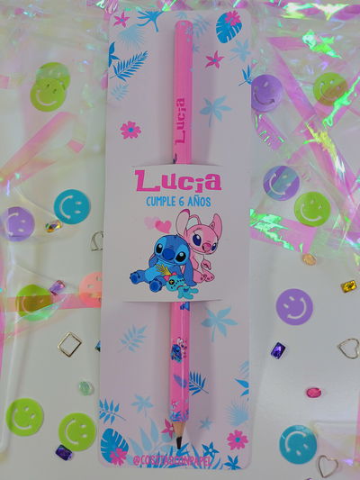 Lápiz Personalizado STITCH Pack x10