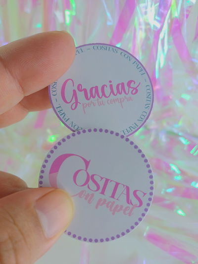 Etiquetas autoadhesivas circulares 4cm Pack x 100