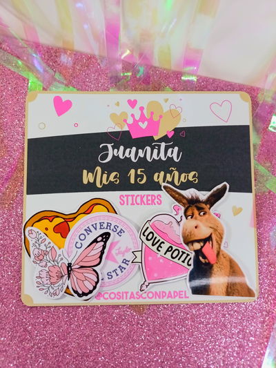 Stickers 15 AÑOS Pack x10 
